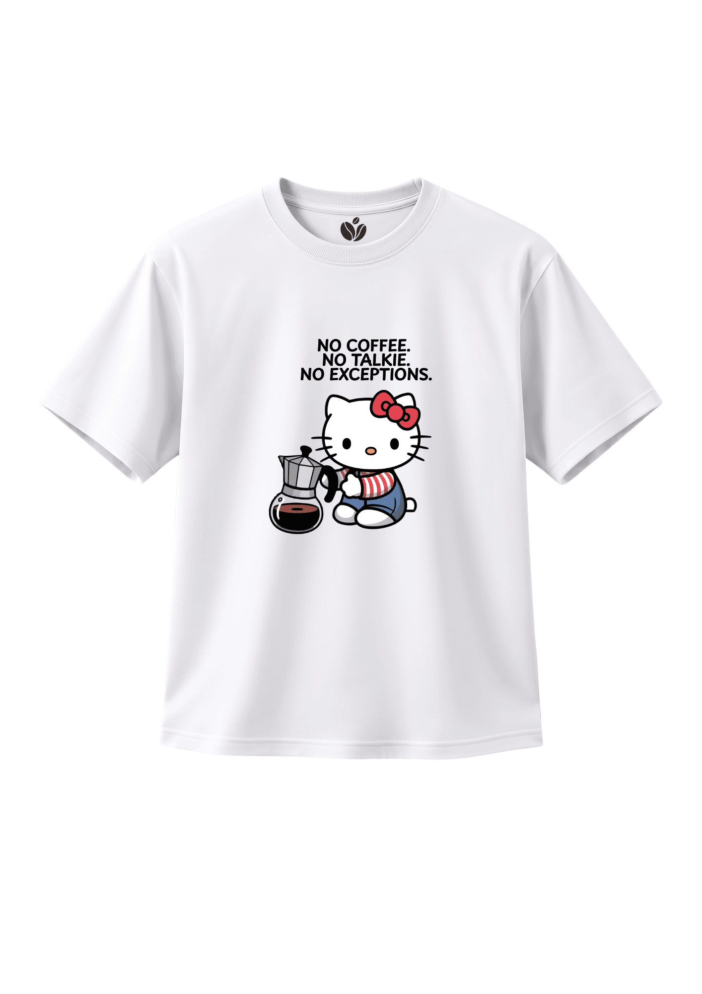 no coffee no talkie white