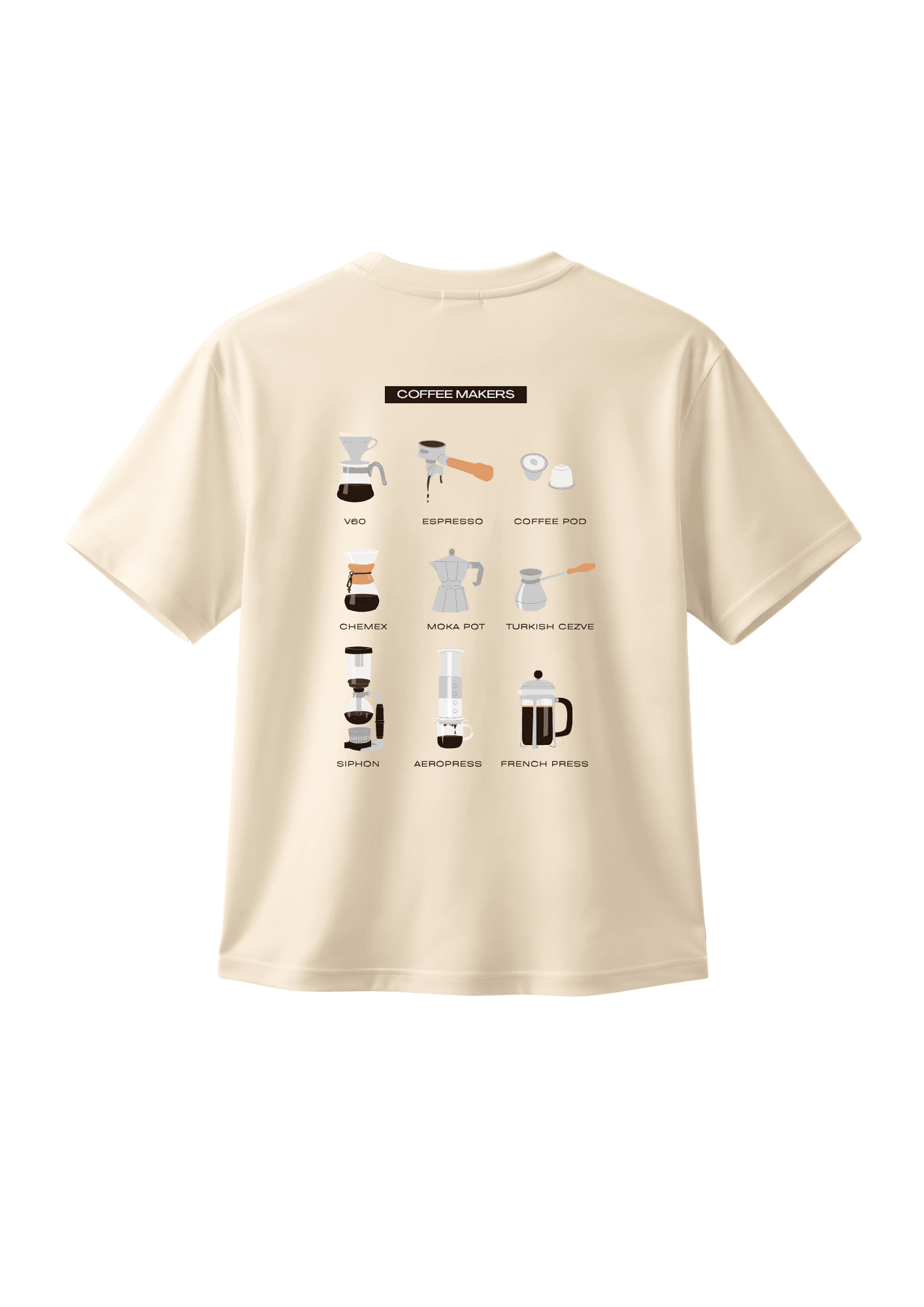 coffee markers back cream